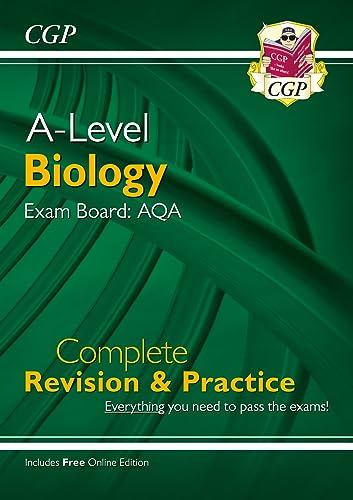 NEW A-Level Biology: AQA Year 1 & 2 Complete Revision & Practice with Online Edition (CGP A-Level Biology) (Verpackung kann variieren) (CGP AQA A-Level Biology)
